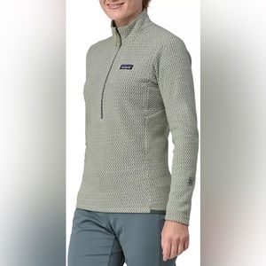 Like New Patagonia Women's R1 Air 1/2-Zip Pullover - Sleet Green - Small